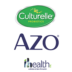 i-Health, Culturelle, and AZO logos